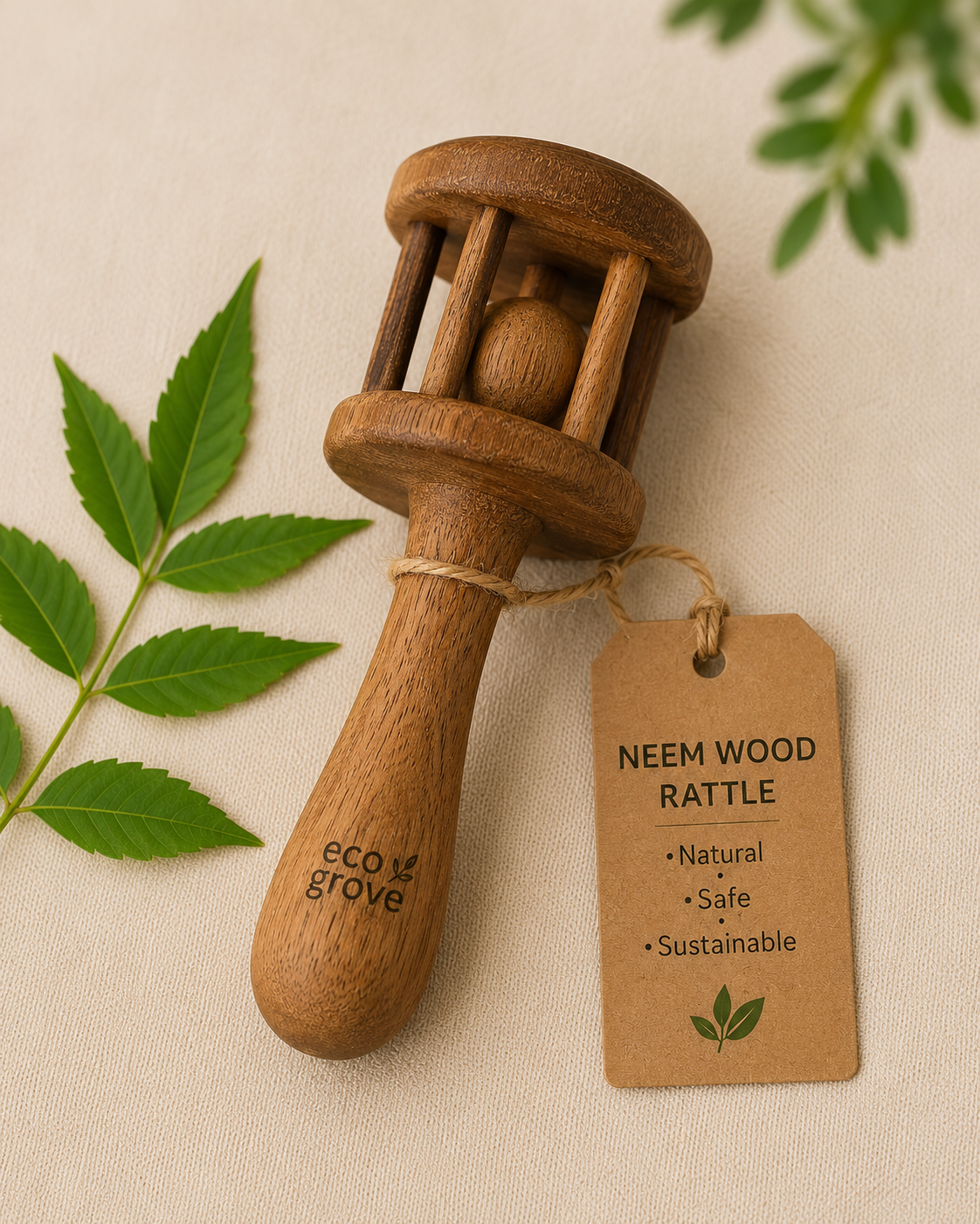 Neem wooden Rattle