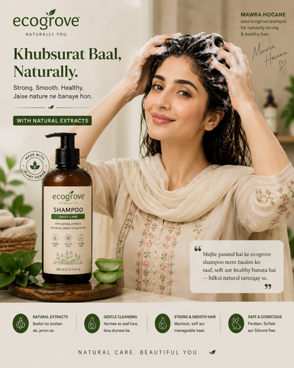 Ecogrove Daily Care Shampoo – Natural Extracts Formula for Strong & Healthy Hair